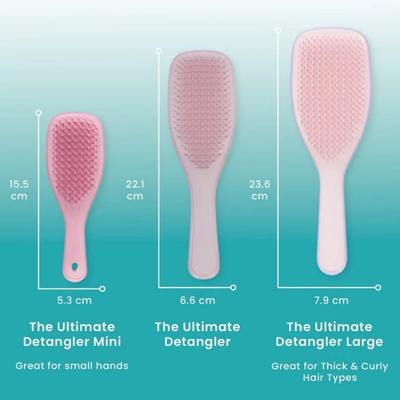 Tangle Teezer Large gubanctalanító hajkefe vizes hajra, Pink Hibiscus