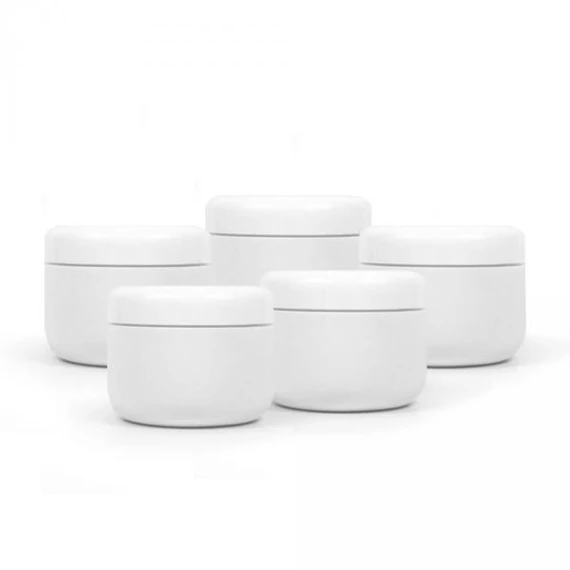 Kozmetikai tégely fehér 50 ml, 5 db