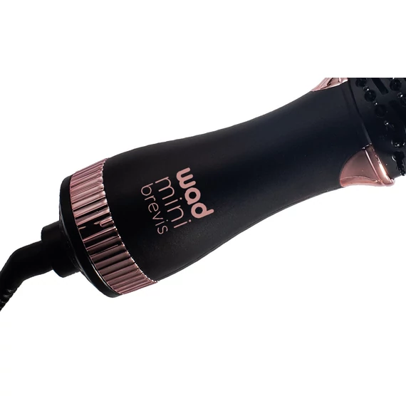 Wad Mini Brevis körkefés hajszárító, fekete-rose gold