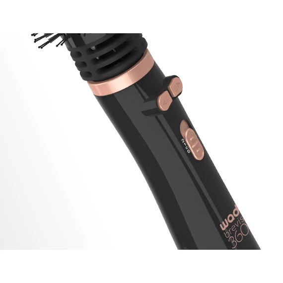 Wad Mini Brevis körkefés hajszárító, fekete-rose gold