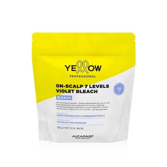 Yellow Bleach On-Scalp 7 Levels Violet szőkítőpor, 500 g
