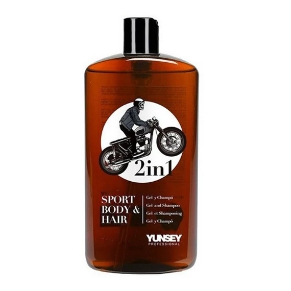 Yunsey Barbers 2in1 sampon és tusfürdő férfiaknak, 380 ml