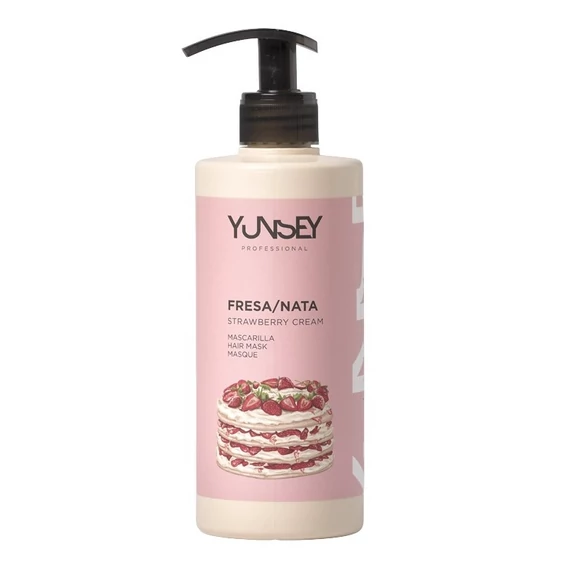 Yunsey Neutral aromás balzsamos hajpakolás, Krémes eper, 400 ml