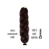 Afro szintetikus 100% kanekalon haj, 100 cm, 85g, 6