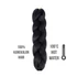 Afro szintetikus 100% kanekalon haj, 100 cm, 85g, 1