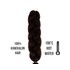 Afro szintetikus 100% kanekalon haj, 100 cm, 85 g, 4